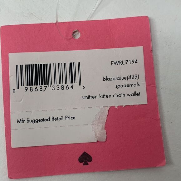 Kate Spade Spademals Smitten Kitten leather chain crossbody bag NWT - Picture 10 of 11